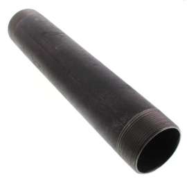 3in x 12in Steel Nipple in Black Coated