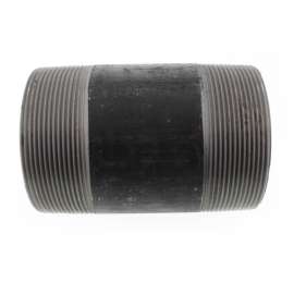 4in x 6-1/2in Steel Nipple in Black Coated