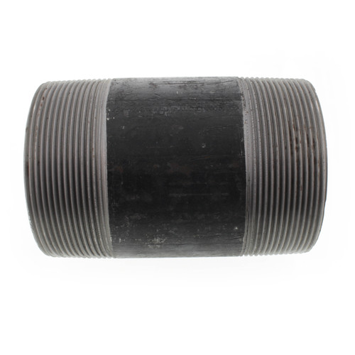 4in x 6-1/2in Steel Nipple in Black Coated