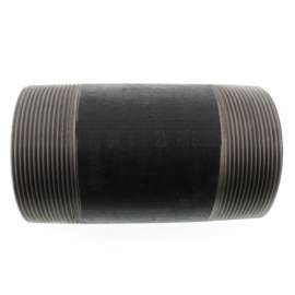 4in x 7-1/2in Steel Nipple in Black Coated