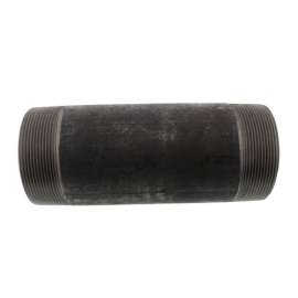 4in x 10-1/2in Steel Nipple in Black Coated