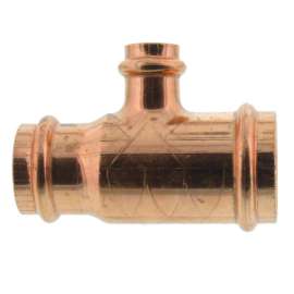 1-1/4in x 1in x 1/2in Propress Copper Tee