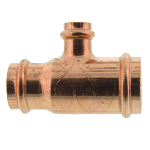 1-1/4in x 1in x 1/2in Propress Copper Tee