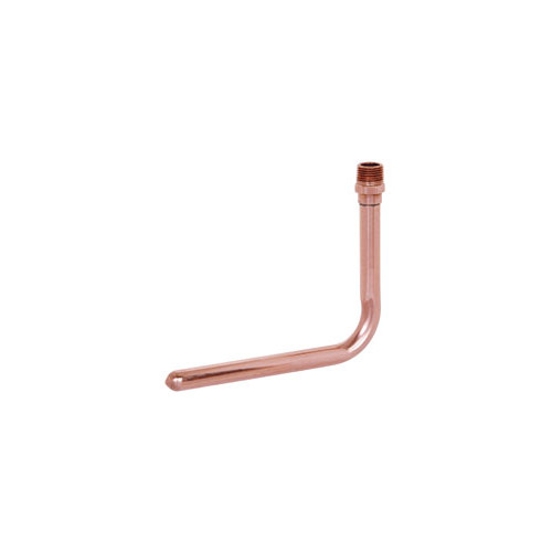 1/2in MIP Copper Tub Spout Stub Out Elbow, 5in x 7in Size