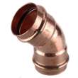 2in Propress Copper 45 Degrees Elbow