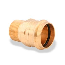 1-1/2in ProPress x 1-1/4in Male Bronze Adapter