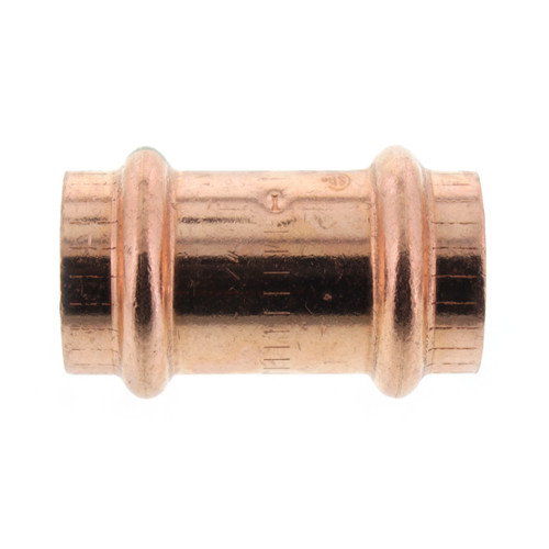 3/4in Propress Copper Coupling with Stop
