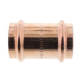 1-1/2in Propress Copper Coupling with Stop