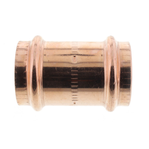 1-1/2in Propress Copper Coupling with Stop