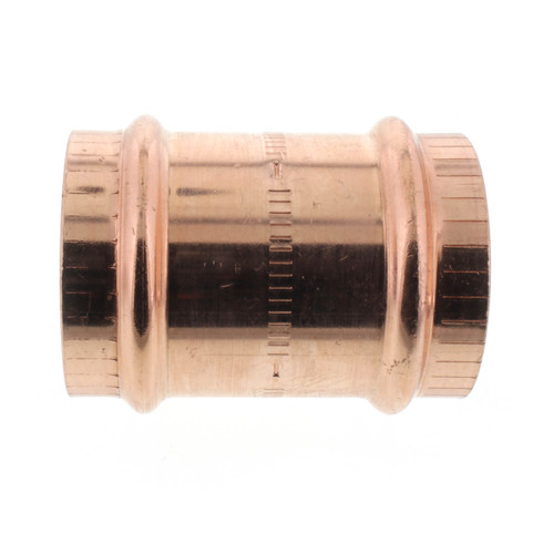 2in Propress Copper Coupling with Stop