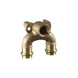 1/2in ProPress x 1/2in FPT Double Drop Elbow