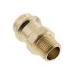 1/2in ProPress x 3/8in Male Bronze Adapter