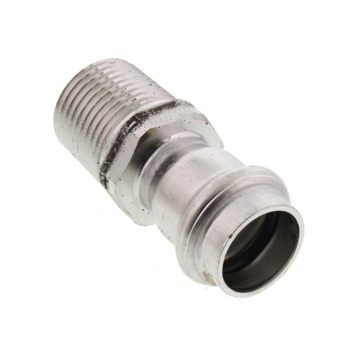 1-1/4in ProPress x MNPT 304 Stainless Male Adapter with FKM Seal