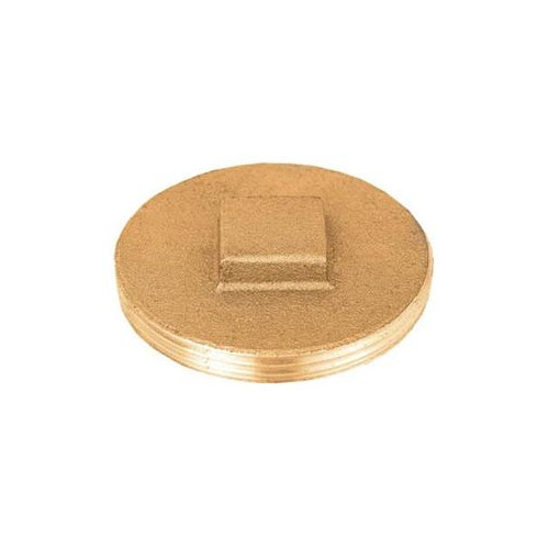 3in Brass Raised Head Cleanout Plug