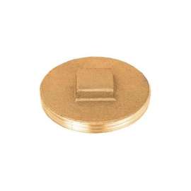 5in Brass Raised Head Cleanout Plug