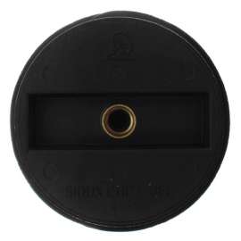 3-1/2in Slotted ABS Flush Plug with Threaded Brass Insert