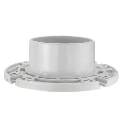 Total Knockout Closet Flange with Plastic Ring, 3in Hub, 4in Inside