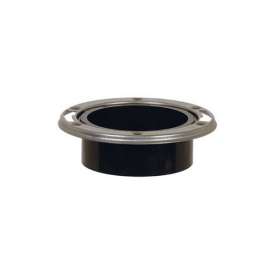 Flush to Floor Open Closet Flange with Stainless Steel Ring