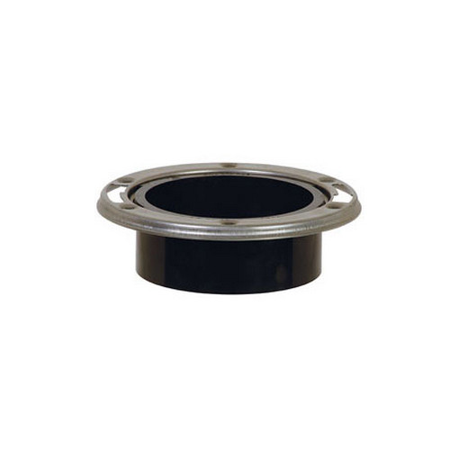 Flush to Floor Open Closet Flange with Stainless Steel Ring
