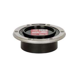 Total Knockout Flush to Floor Closet Flange with Stainless Steel Swivel Ring