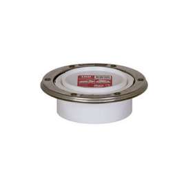 Total Knockout Flush to Floor Closet Flange with Stainless Steel Swivel Ring