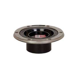 Total Knockout Closet Flange with Stainless Steel Swivel Ring, 3in Spigot