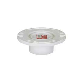 Total Knockout Closet Flange with One-Piece Plastic Ring, 3in Schedule 30 Hub