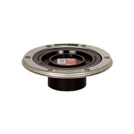 Total Knockout Closet Flange with Stainless Steel Swivel Ring, 3in Inside Fit