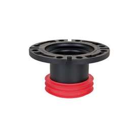 Push-Tite Closet Flange with Plastic Ring and 4in Tailpiece, 3in Inside