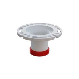 Push-Tite Closet Flange with Plastic Ring and 4in Tailpiece, 3in Inside