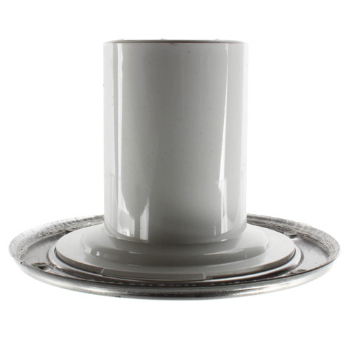 Open Closet Flange with Stainless Steel Swivel Ring and 4in Tailpiece, 3in Inside