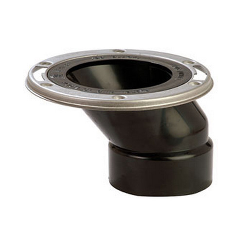 3in x 4in Full Flush, 889-Series Gasketed offset Closet Flange with TKO Knockout