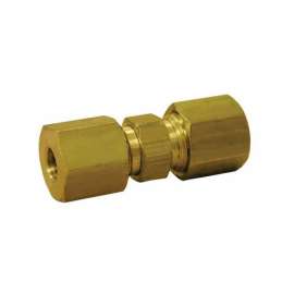 5/8in x 1/2in OD Brass Compression Union