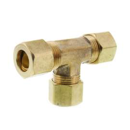 3/8in OD Brass Compression Tee