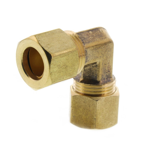 3/8in OD Brass Compression Elbow