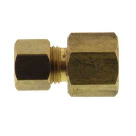 1/4in OD x 1/4in FIP Brass Compression Connector