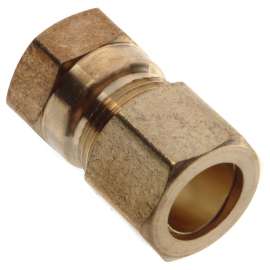 1/2in OD x 3/8in FIP Brass Compression Connector