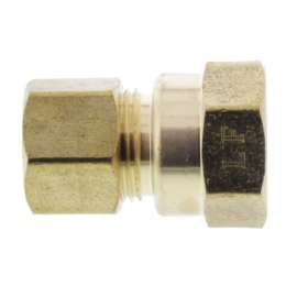 1/2in OD x 1/2in FIP Brass Compression Connector