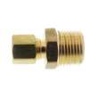 1/4in OD x 3/8in MIP Brass Compression Connector