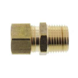5/8in OD x 1/2in MIP Brass Compression Connector