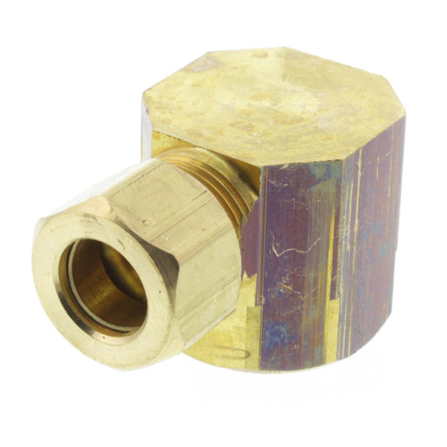 3/8in OD x 1/2in FIP Brass Compression Elbow
