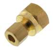 1/4in Lead Free OD x 3/8in FIP Brass Compression Connector
