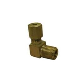 1/4in OD x 1/2in MIP Brass Compression Elbow