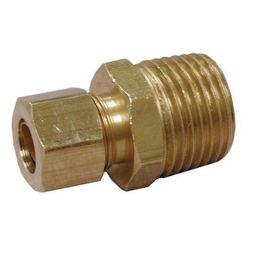 Lead Free 7/8in OD x 1/2in MIP Brass Compression Connector