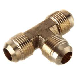 1/2in Brass Flare Tee
