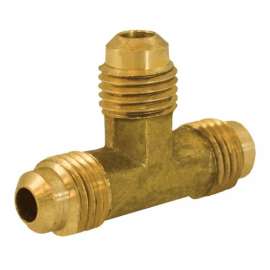3/8in x 1/4in Brass Reducing Flare Tee