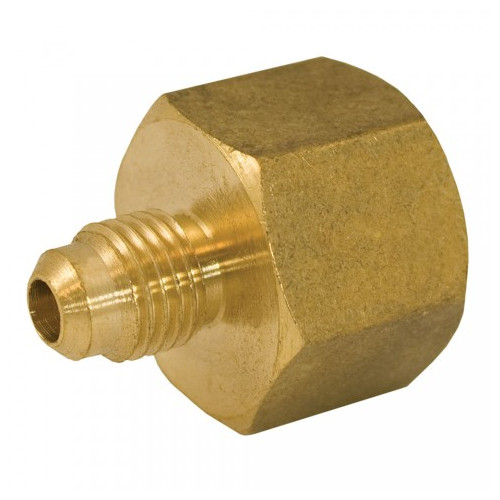 1/2in Flare x 1/4in FIP Brass Coupling
