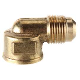 1/2in Flare x 1/2in FIP Brass Elbow