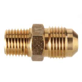3/8in Flare x 1/4in MIP Brass Half Union