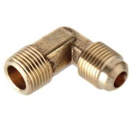 3/8in Flare x 3/8in MIP Brass Elbow